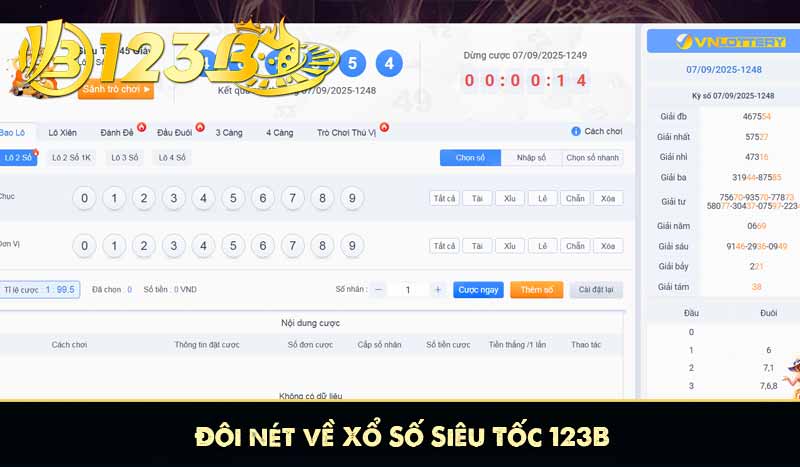 Xổ Số Siêu Tốc - Bật Mí Cách Chơi Như Các Chuyên Gia 6 Đôi nét về Xổ Số Siêu Tốc 123B